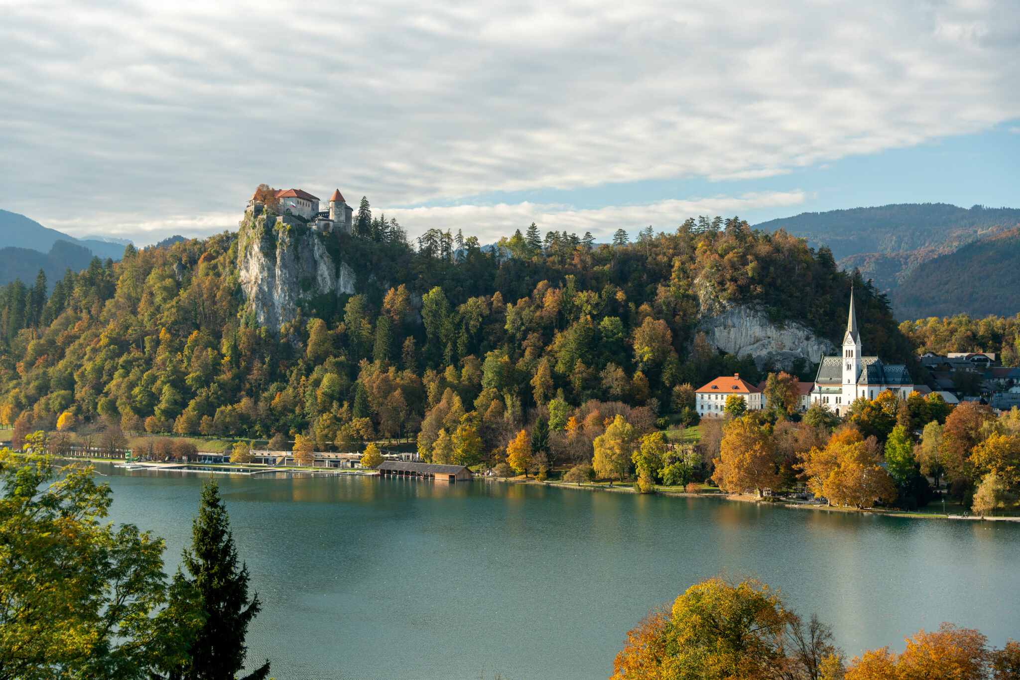 Morning walk around Lake Bled